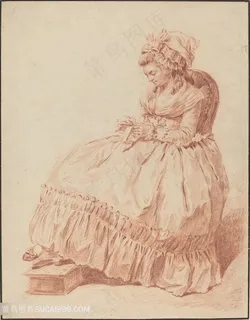 复古时尚妇女艺术挂画