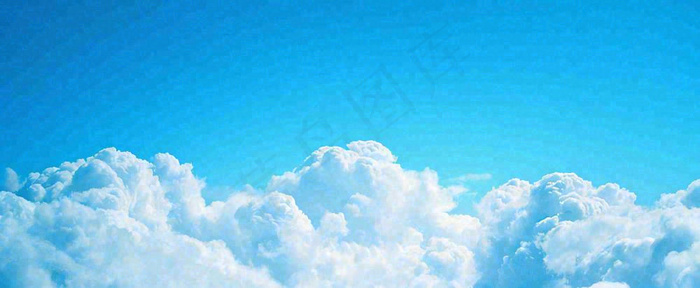 夏天蓝天白云天空(1712x704)