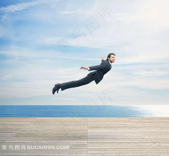 职场系列 - 自由飞翔的职场男子职场人物