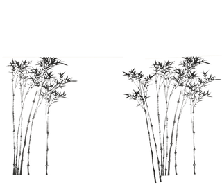 竹子水墨画中国风国画墨水书法竹子画