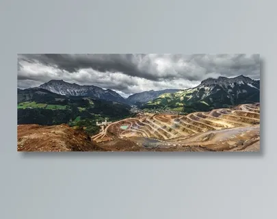 山区里的梯田田园风光