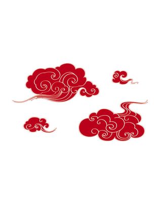 中国风古典式线条祥云纹底纹图案纹理装饰背景素材AI素材