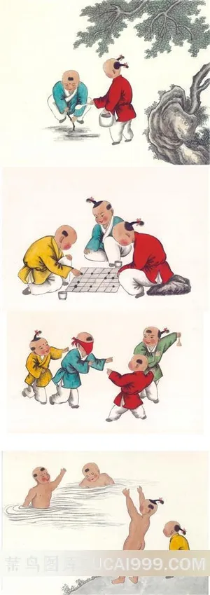 精美的孩童绘画素材