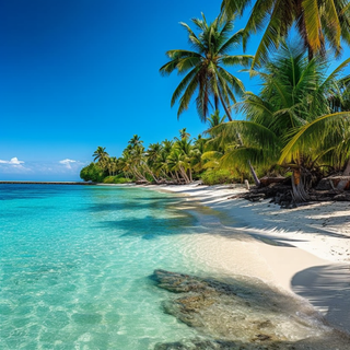 美术美丽的海滩美丽的热带岛屿海滩热带海滩