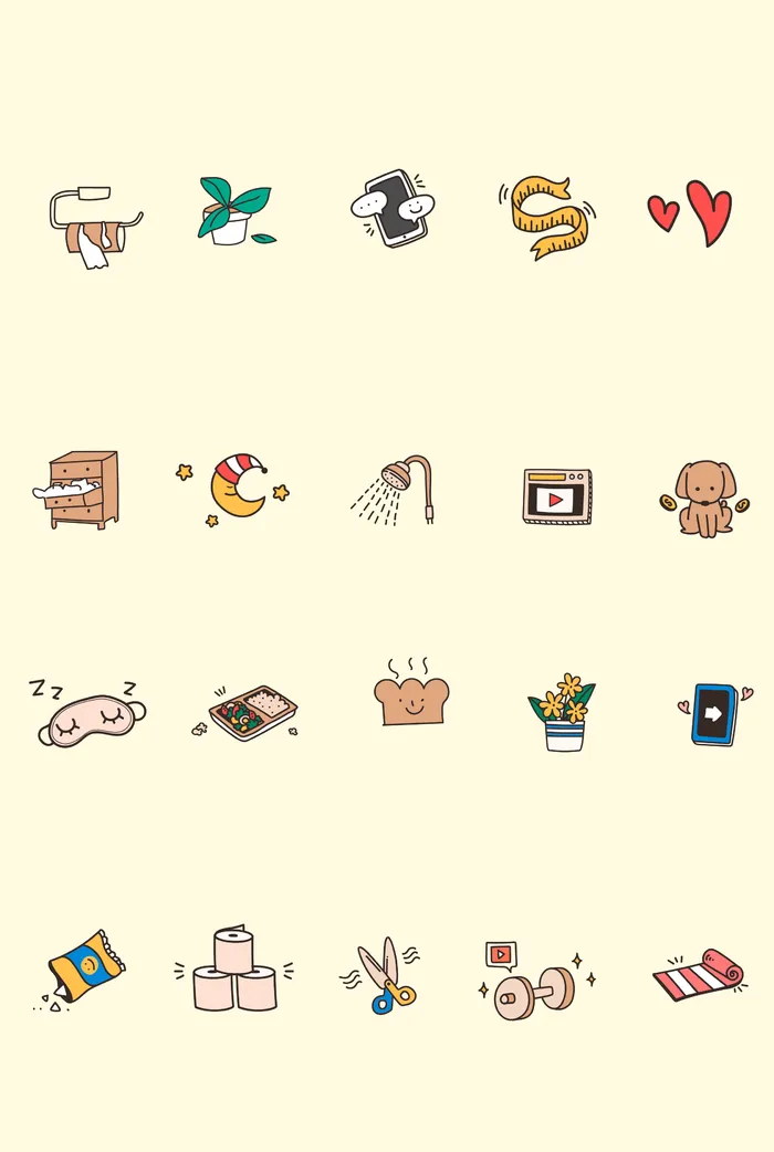 矢量日常图标元素ai矢量模版下载