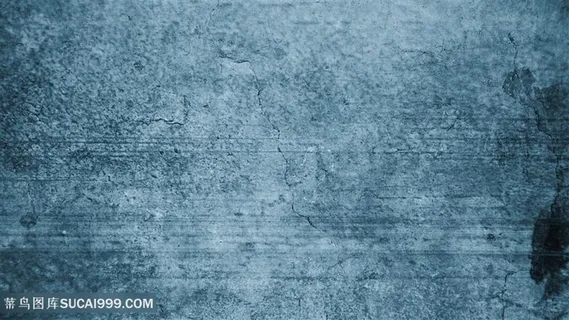 蓝色颓废墙面裂痕背景高清图片