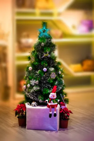 圣诞节圣诞小树模型135763582