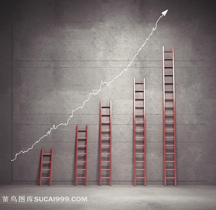 五个靠墙的楼梯