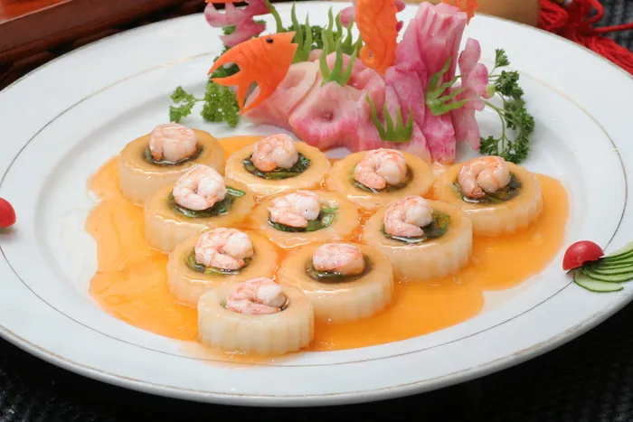 鸡汁玉环浸时蔬 (3)