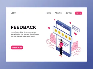 扁平化人物场景办公互联网等距ai矢量设计网页海报UI素材插画