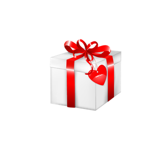 礼包盒卡通爱心情人节