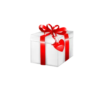 礼包盒卡通爱心情人节