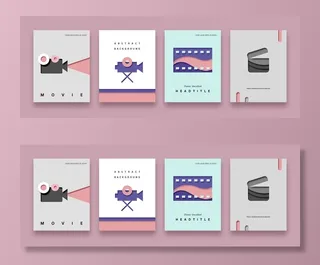 清新孟菲斯风格渐变科幻离子风KV主视觉海报大图高端psd分层素材