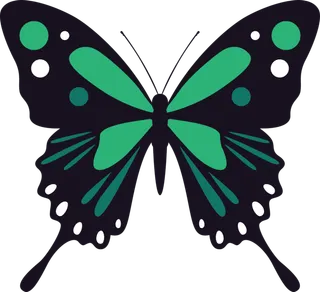 卡通动画动画蝴蝶免扣PNG手绘插画图片素材 (55)