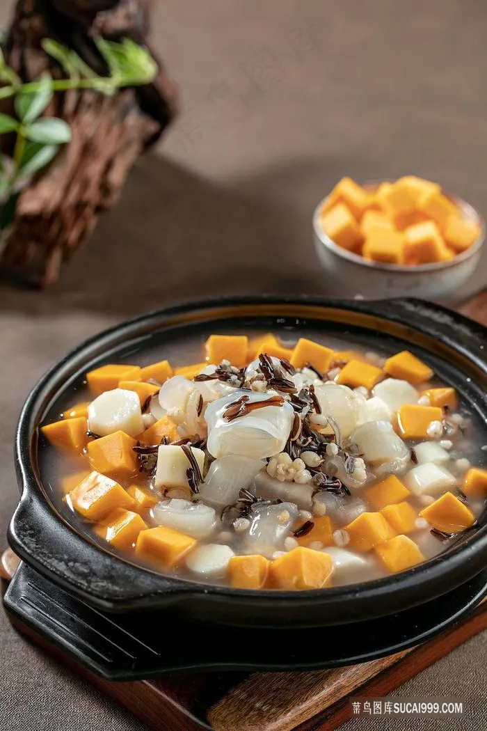 野米南瓜淮山煮花胶