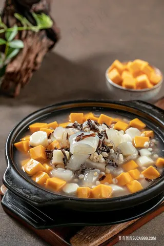 野米南瓜淮山煮花胶