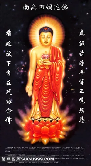 西方三圣阿弥陀佛像 西方三圣阿弥陀佛像