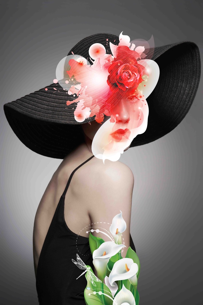 北欧美女装饰画  