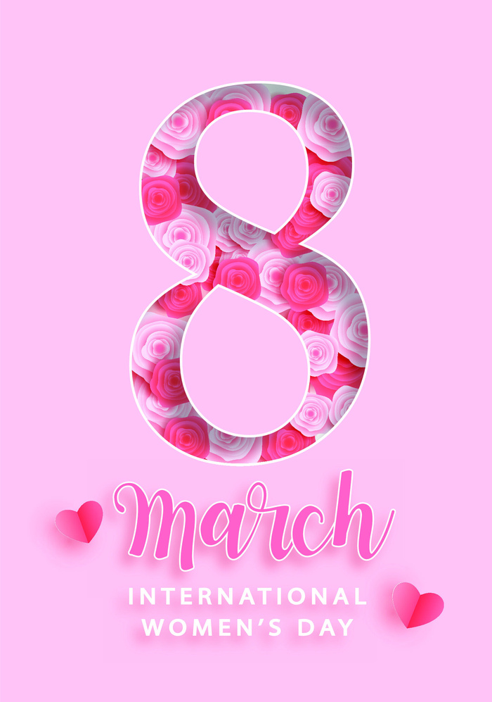 三八妇女节女神节贺卡素材