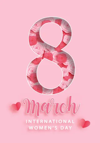 三八妇女节女神节贺卡素材