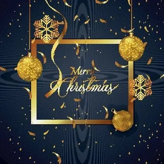 圣诞节圣诞树圣诞老人闪亮装饰电商促销折扣海报