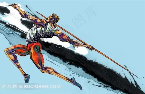 飞镖运动员插画 飞镖运动员插画