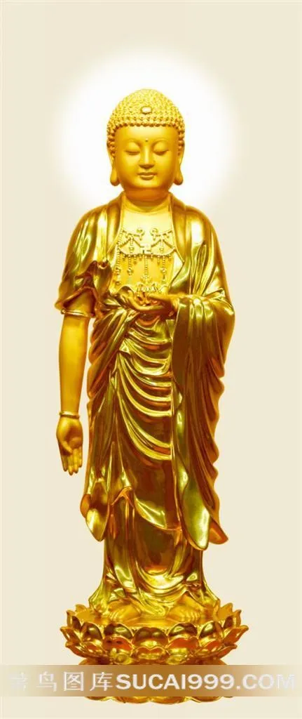 阿弥陀佛接引像素材图片