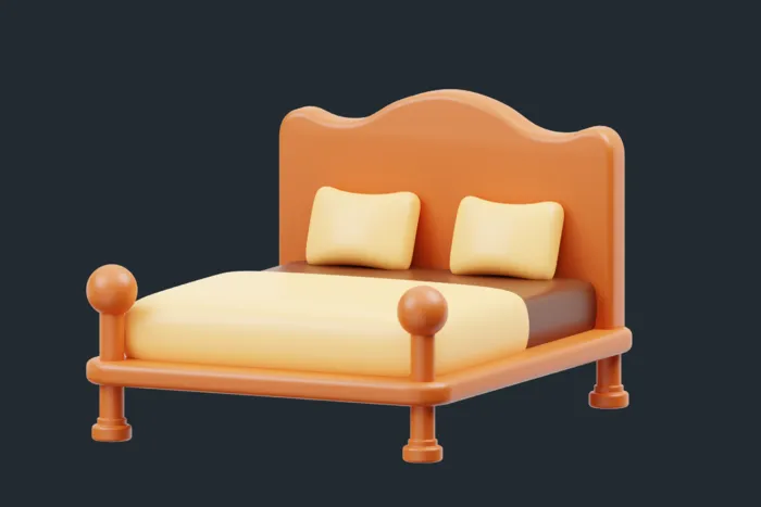 家具3D图标 3D床