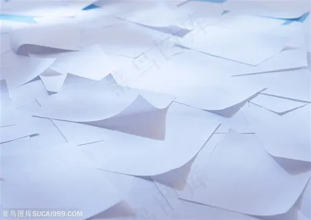 纸张特写-洒落一的打印纸特写