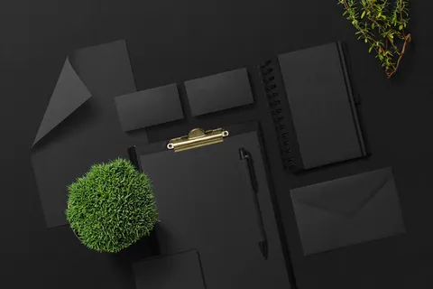 设计黑色样机素材