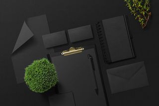 设计黑色样机素材