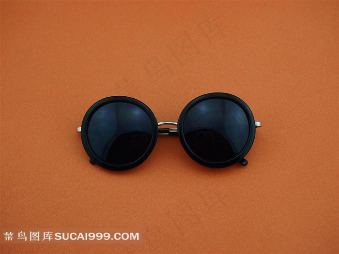 圆形墨镜图片素材