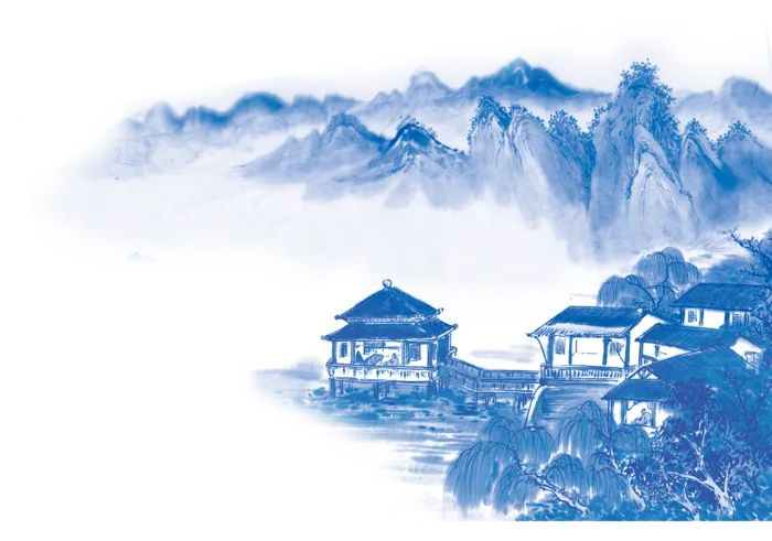 山水画素材中国风水墨画素材元素中国画