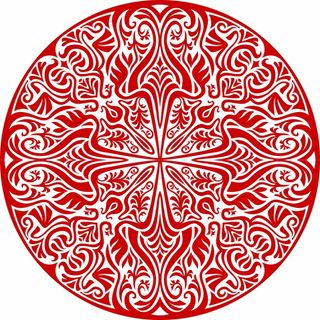 窗花剪纸 剪纸风元素