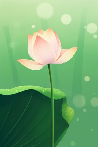 意境荷花荷叶夏日背景图