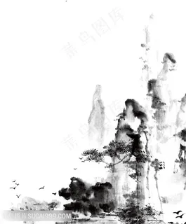国画水墨山水图片 国画水墨山水图片