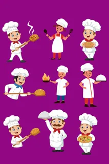 AI矢量厨师厨子