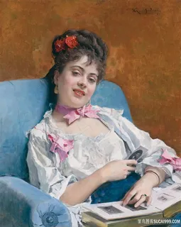美好的回忆女性油画 美好的回忆女性油画