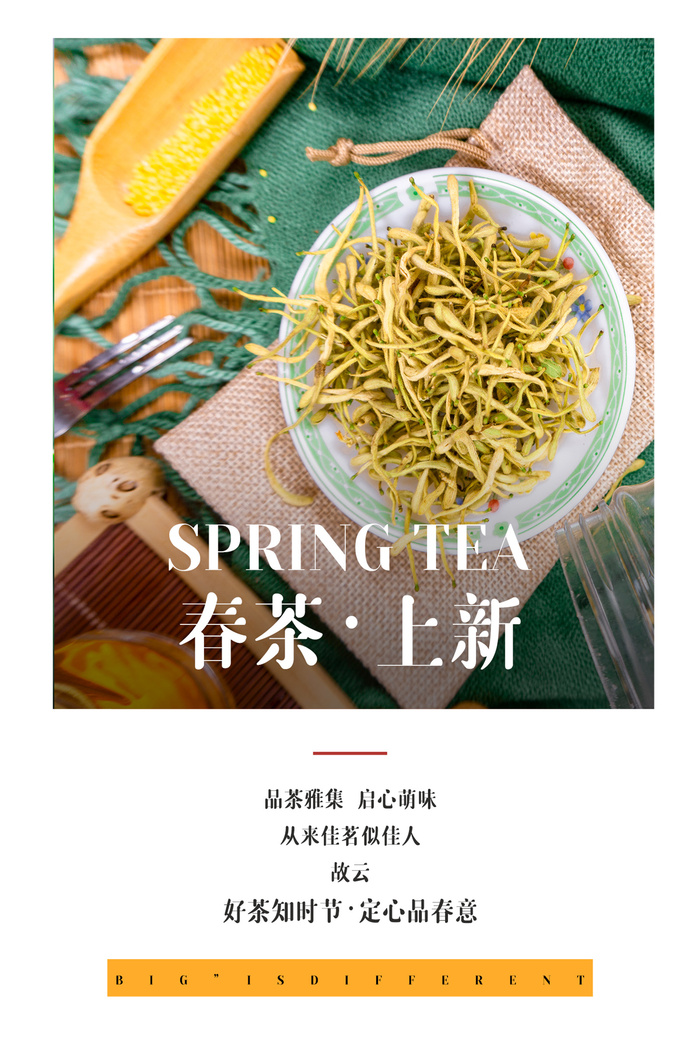 创意春季茶叶促销春茶上市海报psd模版下载