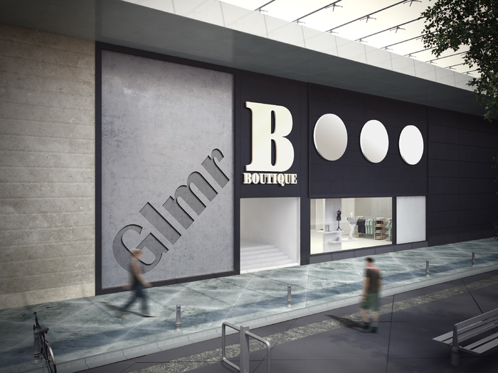 店面样机 服装店 店面外观 渲染效果图 (1)