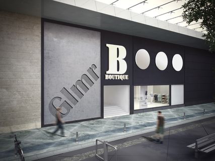 店面样机 服装店 店面外观 渲染效果图 (1)