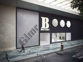 店面样机 服装店 店面外观 渲染效果图 (1)