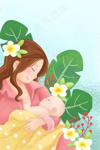 母亲节插画 