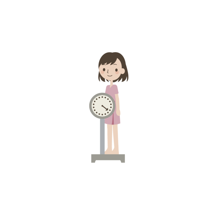 称体重的女孩子
