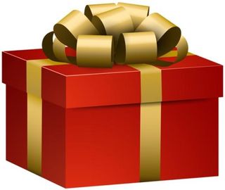 红色礼盒 PNG免抠