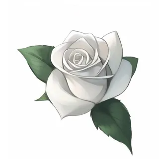 白色玫瑰 免扣png免抠