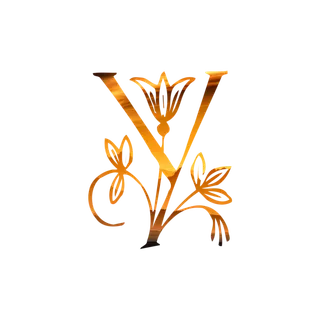 字母Y金黄色插画海报