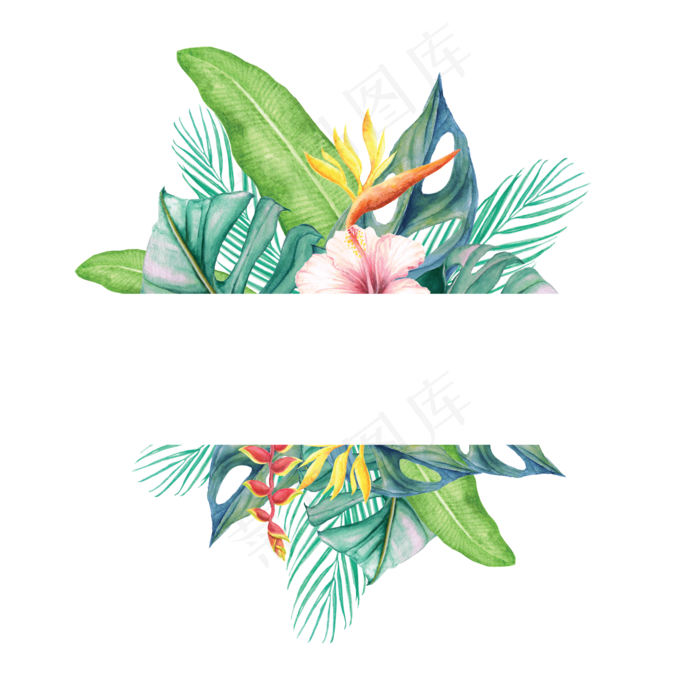 手绘插画-花边2