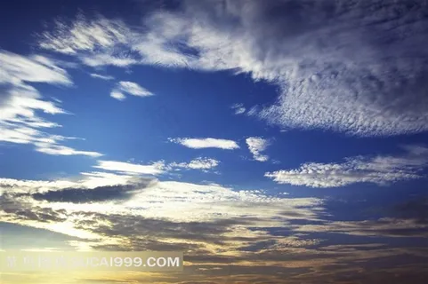 彩霞蓝色天空素材图片下载