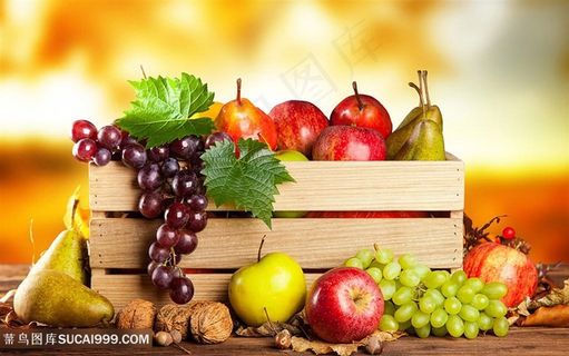 蔬菜堆果堆柠檬片果篮果盘水果摊位果蔬肉品